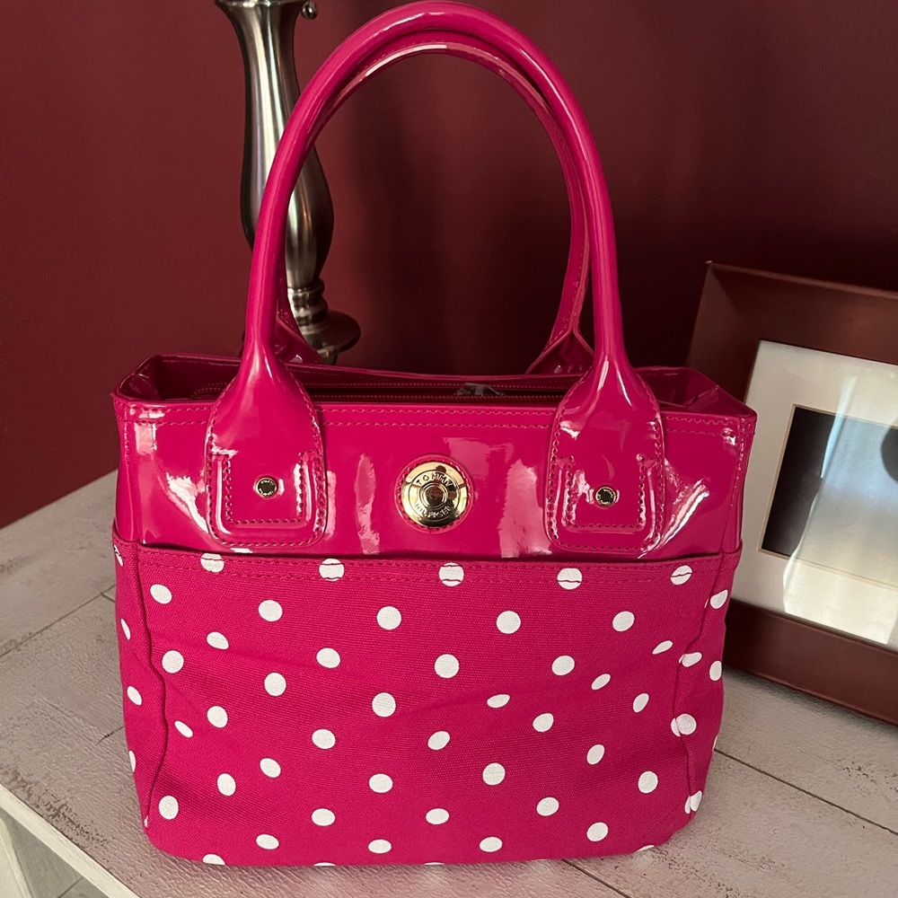 Tommy Hilfiger Pink Polka Dot Handbag